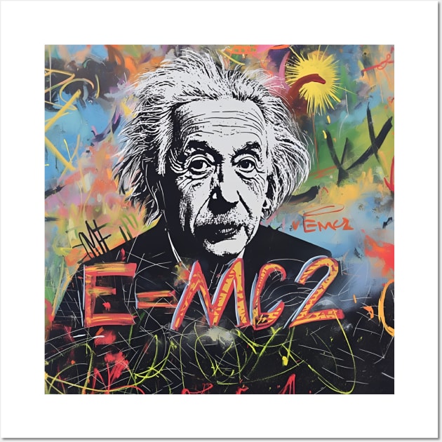 Einstein's Vibrance - Artistic Genius Wall Art by 20th Century Tees